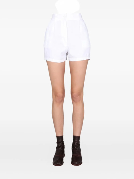 Aspesi Pleated Pocket Shorts - White 