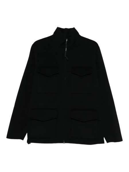  Aspesi Pocketed Zipped Single-breasted Coat - Blue 