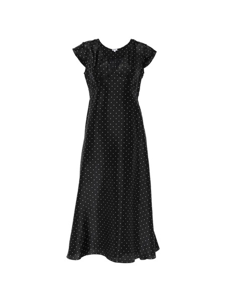  Aspesi Polka-dot Midi Dress - Black 