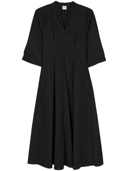  Aspesi Poplin Flared Maxi Dress - Black 