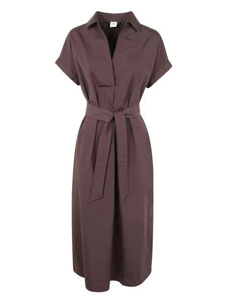  Aspesi Poplin Midi Dress - Brown 