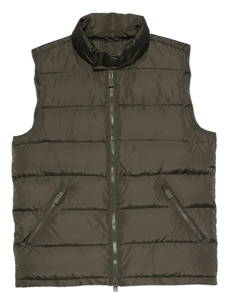 Aspesi Quilted Zip-front Gilet - Green 