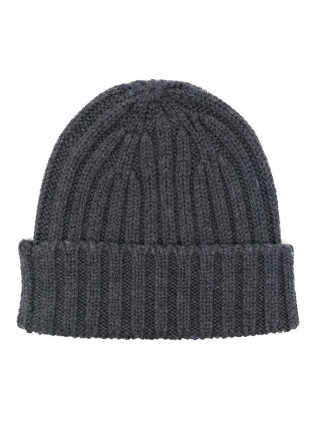  Aspesi Ribbed-knit Beanie - Grey 