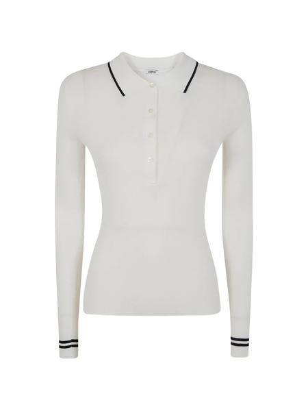  Aspesi Ribbed Polo Shirt - White 