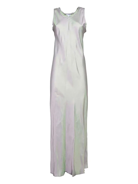  Aspesi Satin-effect Sleeveless Maxi Dress - Green 