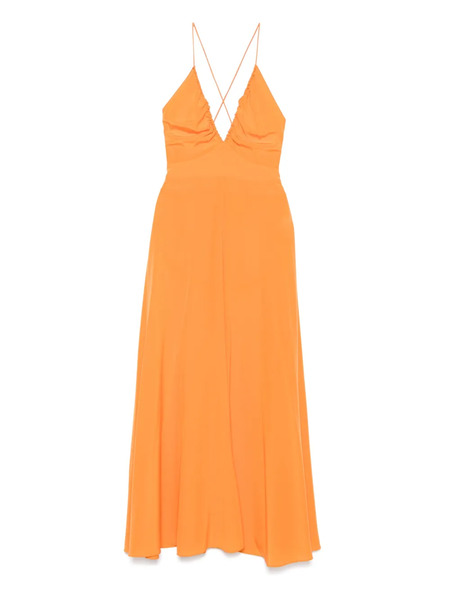  Aspesi Silk Maxi Dress - Orange 