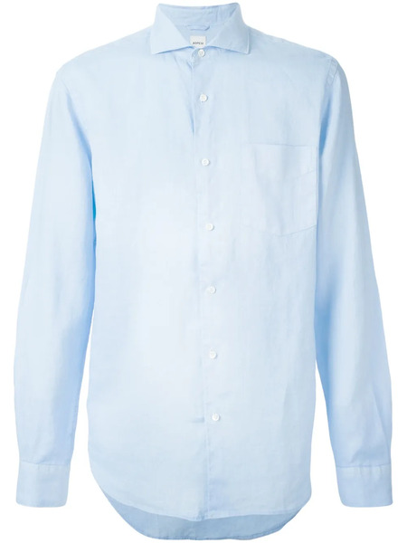  Aspesi Spread Collar Shirt - Blue 