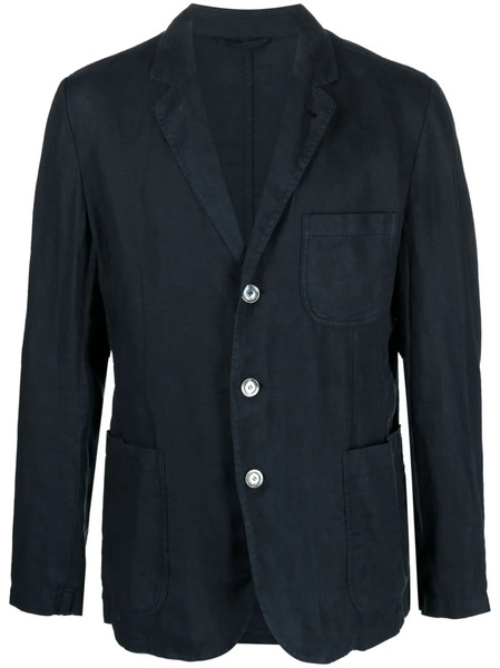  Aspesi Stepped Lapels Single-breasted Blazer - Blue 