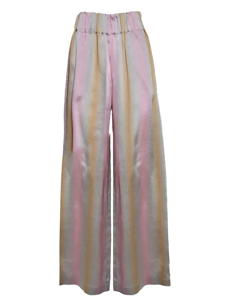  Aspesi Striped Wide-leg Trousers - Pink 