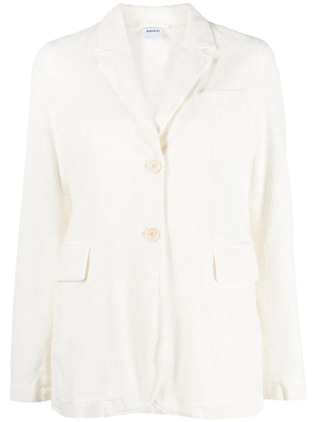  Aspesi Three-pocket Corduroy Blazer - White 