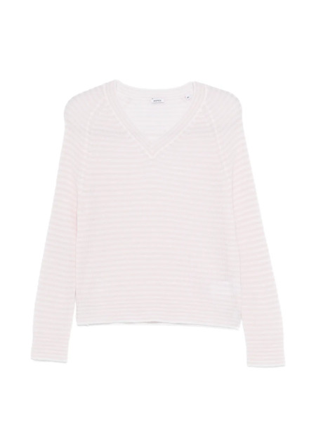  Aspesi V-neck Striped Sweater - Pink 