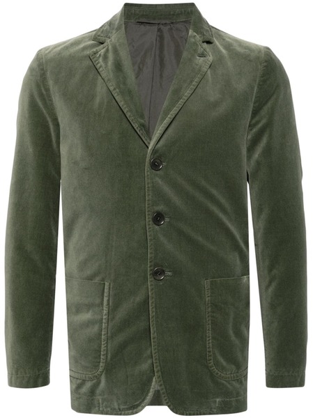  Aspesi Velvet Single-breasted Blazer - Green 