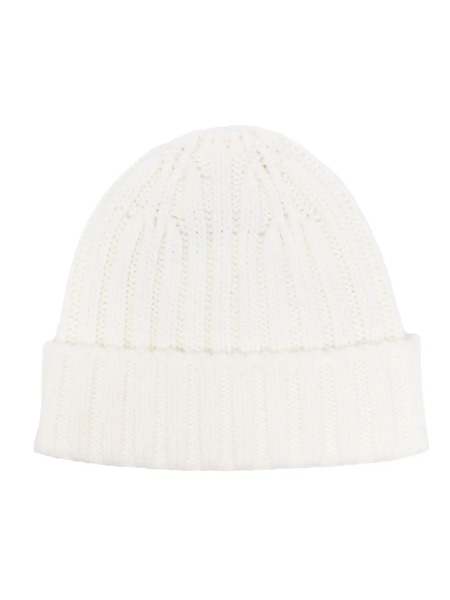  Aspesi Virgin Wool Beanie - White 
