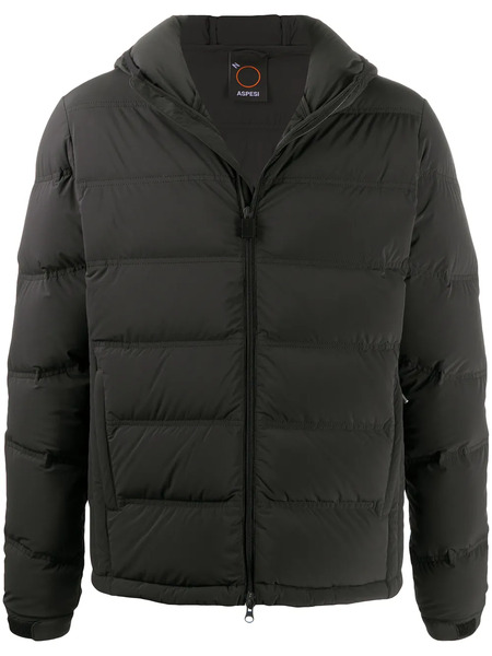  Aspesi Zipped Padded Jacket - Black 