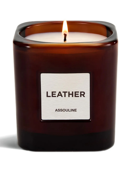  Assouline Library Leather Scented Candle (260g) - Brown 