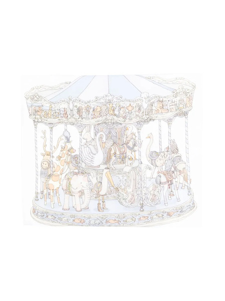  Atelier Choux Carousel Fitted Bead Sheet - White 