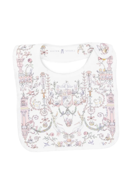  Atelier Choux Printed Bib - White 