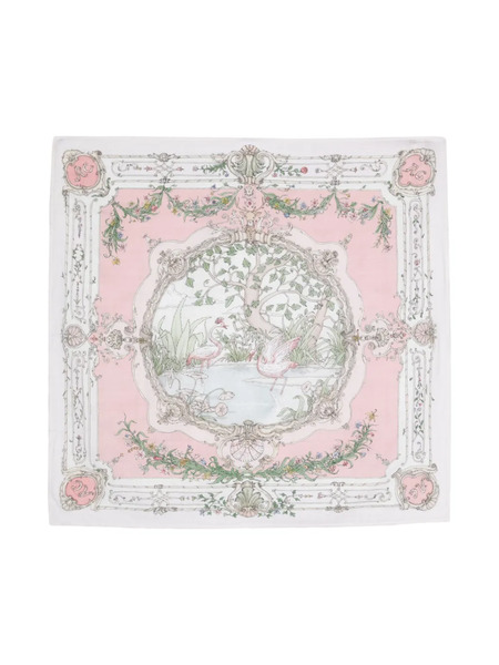  Atelier Choux Tapestry Organic Cotton Swaddle - Pink 