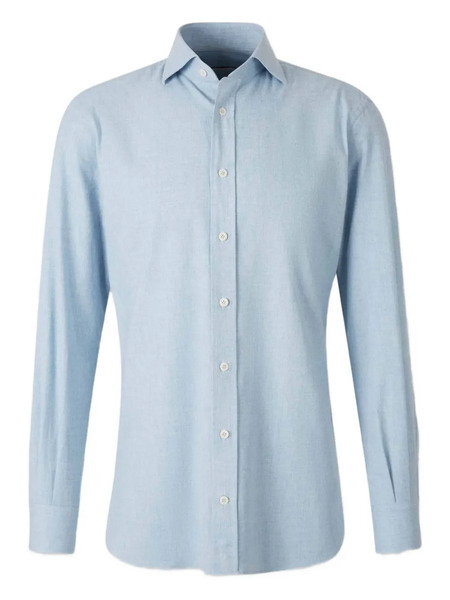  Atelier Munro Buttoned Collar Shirt - Blue 