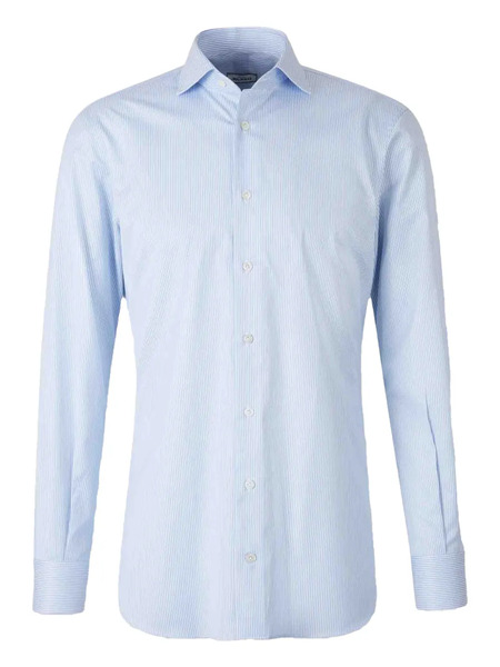  Atelier Munro Classic Button Shirt - Blue 