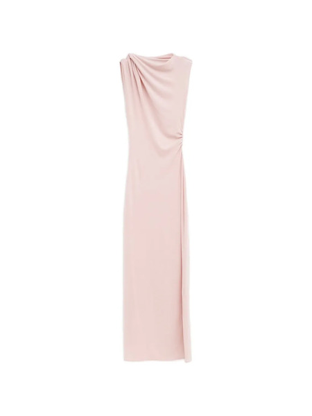  Atlein Draped Maxi Dress - Pink 