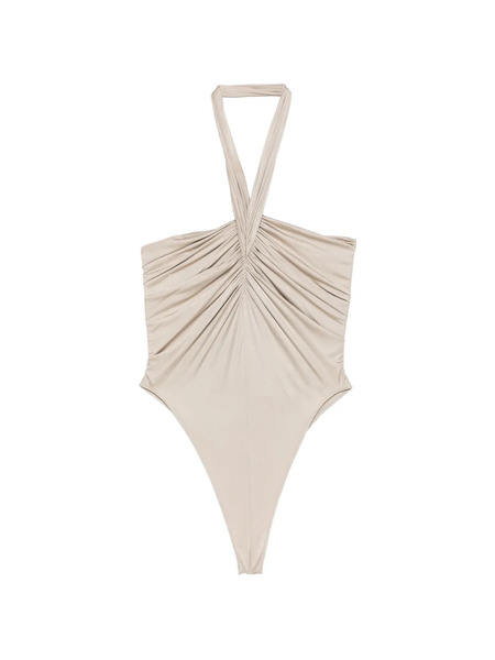  Atlein Halterneck Bodysuit - Neutrals 
