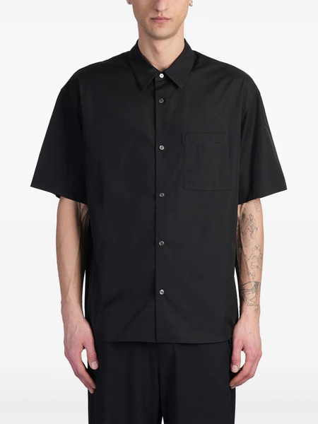  Attachment Cotton Shirt - Black 