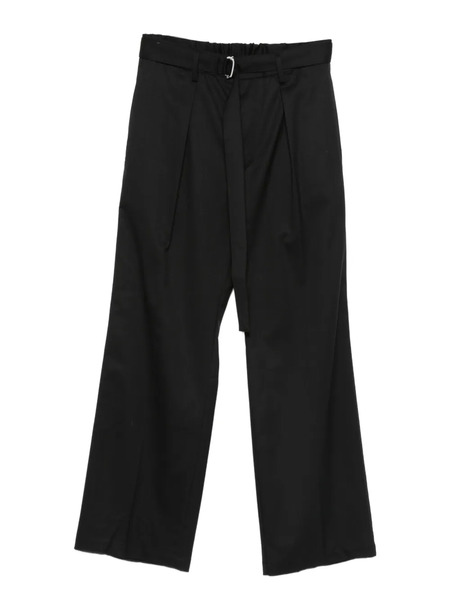  Attachment Pleated Trousers - Black 