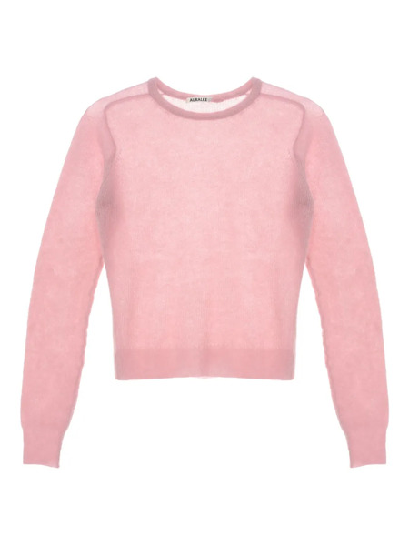  Auralee Alpaca Wool-blend Sweater - Pink 