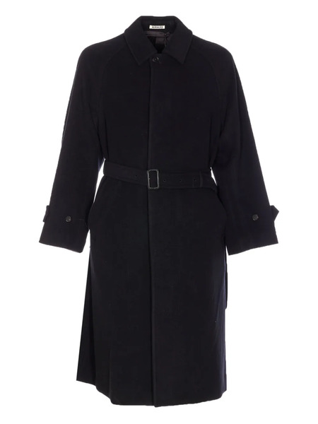  Auralee Button Strap Coat - Blue 