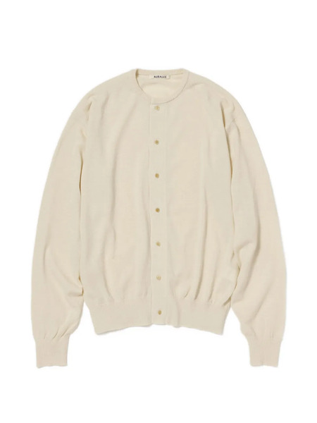  Auralee Buttoned Cardigan - Neutrals 