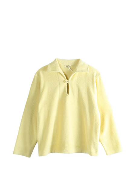  Auralee Collared Sweater - Yellow 