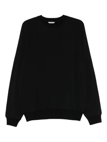  Auralee Crew-neck Sweatshirt - Black 