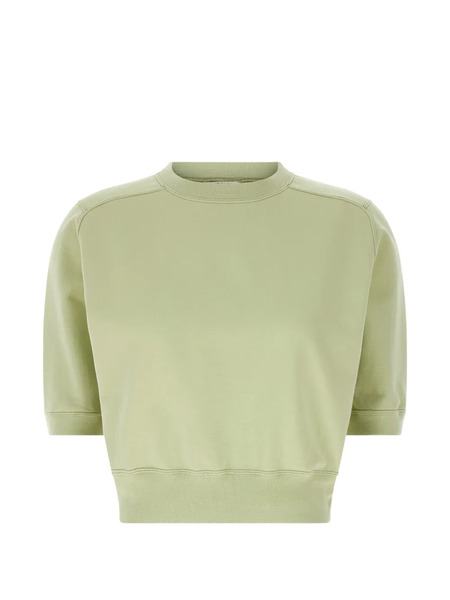  Auralee Cropped Cuffed T-shirt - Green 