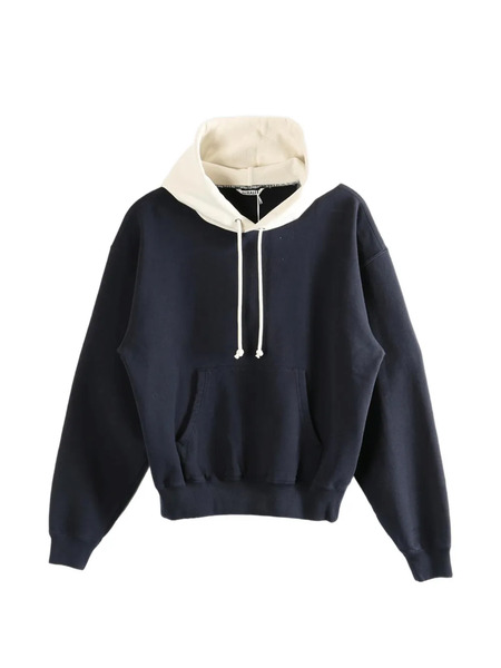  Auralee Drawstring Hoodie - Blue 