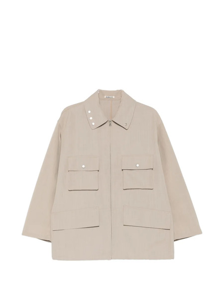  Auralee Flap-pocket Coat - Neutrals 