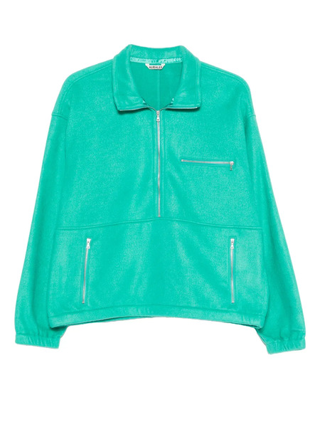  Auralee Half-zip Sweatshirt - Green 