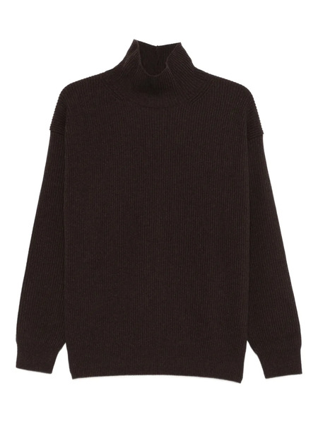  Auralee Ribb-knit Turtleneck Sweater - Brown 