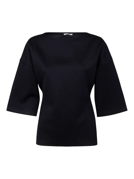  Auralee Slash-neck Top - Blue 