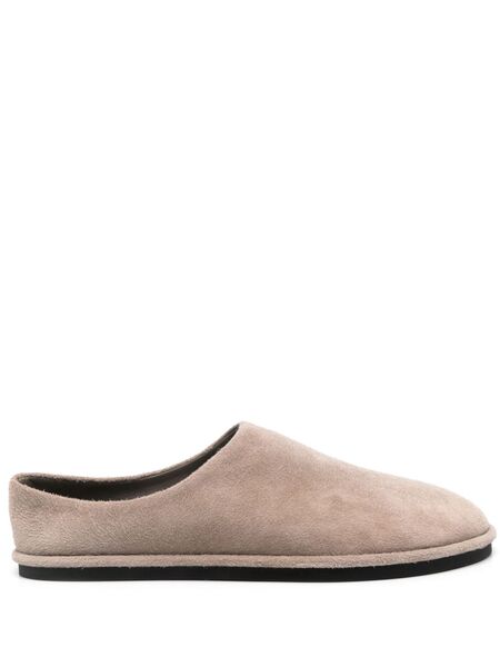  Auralee Suede Slippers - Neutrals 