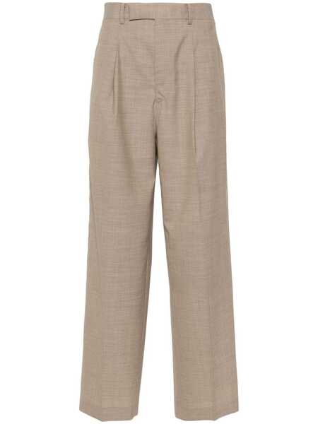  Auralee Tailored Straight Trousers - Neutrals 