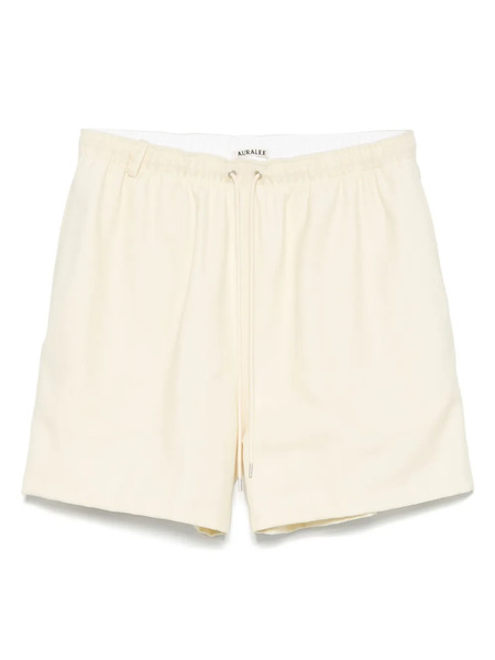 Auralee Wool-blend Shorts - Yellow 