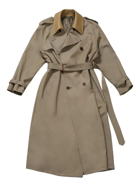  Auralee Wool Trench Coat - Neutrals 