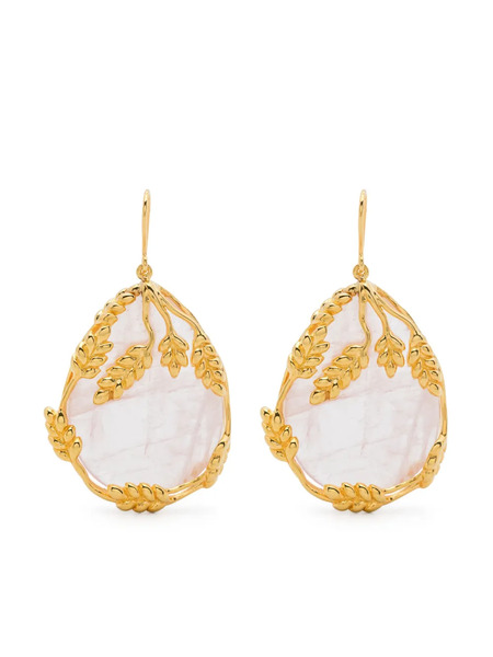  Aurelie Bidermann Françoise Pendant Earrings - Gold 