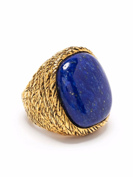  Aurelie Bidermann Miki Lapis Lazuli Ring - Gold 