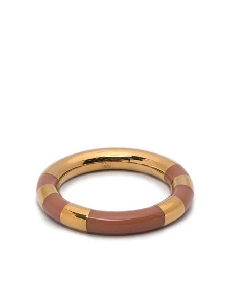  Aurelie Bidermann Striped-embellishment Ring - Gold 