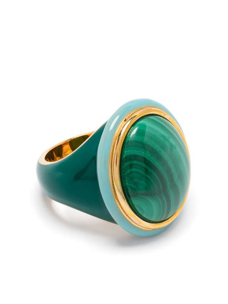  Aurelie Bidermann Tabarin Malachite Ring - Green 
