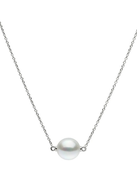  Autore Moda Olivia Pearl Necklace - Silver 