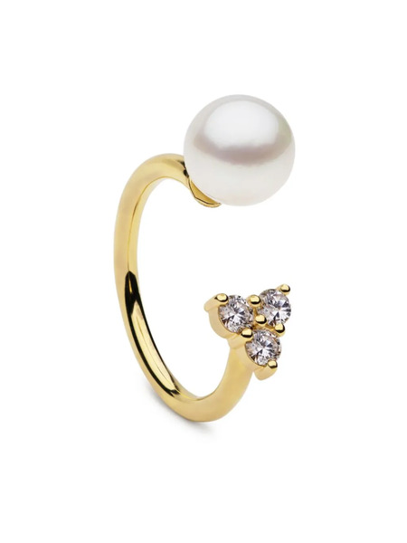  Autore Moda Saskia Pearl-embellished Ring - Gold 