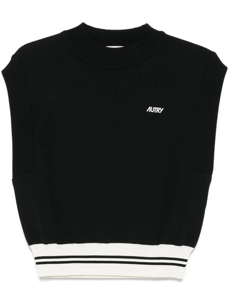  Autry Crew-neck Vest - Black 